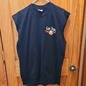 Black Las Vegas Route 66 Sleeveless Shirt